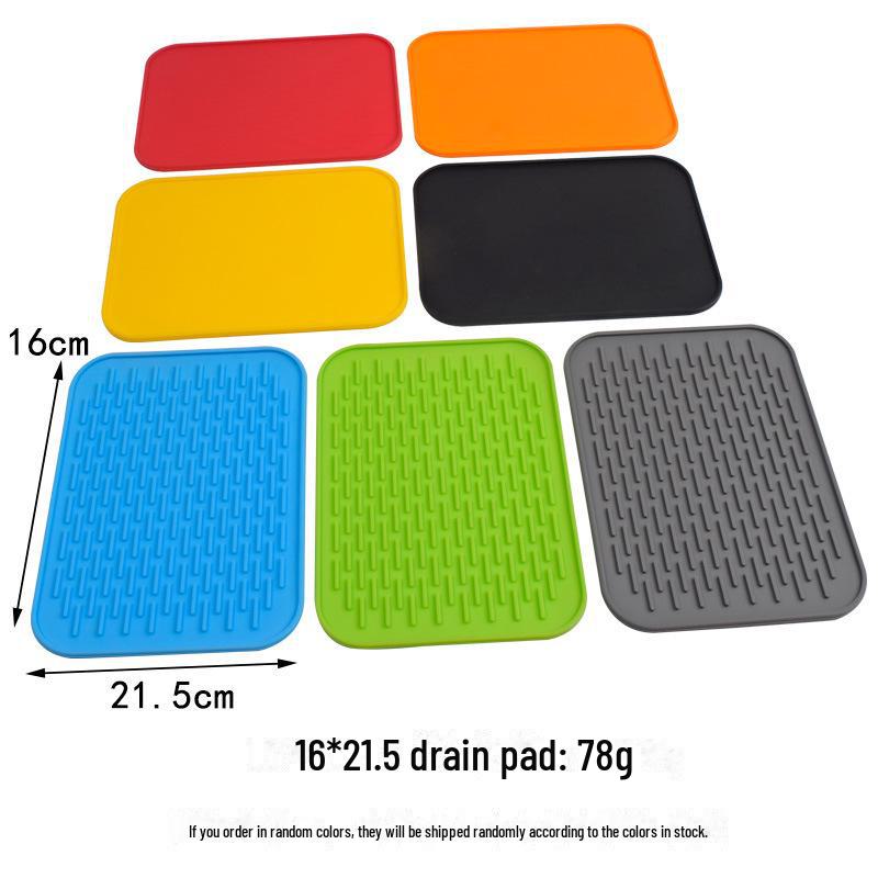 Silicone Placemat: Waterproof, Heat-Resistant Drain Pad & Table Mat for Air Fryer, Glass, Tableware