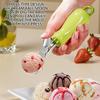 Hangable Ice Cream Scoop Stainless Steel Melon Fruit Ball Scooper Fruit Baller  Ice Cream Dispenser