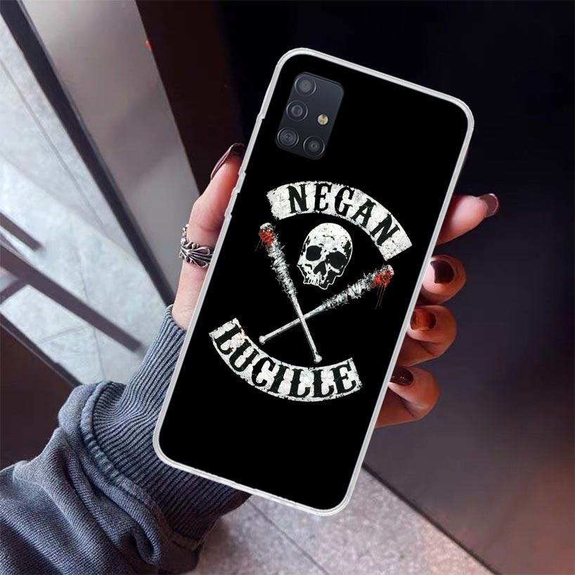 Negan The Walking Dead Phone Case For Samsung Galaxy A52 A51 A50S A32 A22 A12 A02S A72 A71 A31 A70 A30S Note 20 Ultra 10 Plus S1