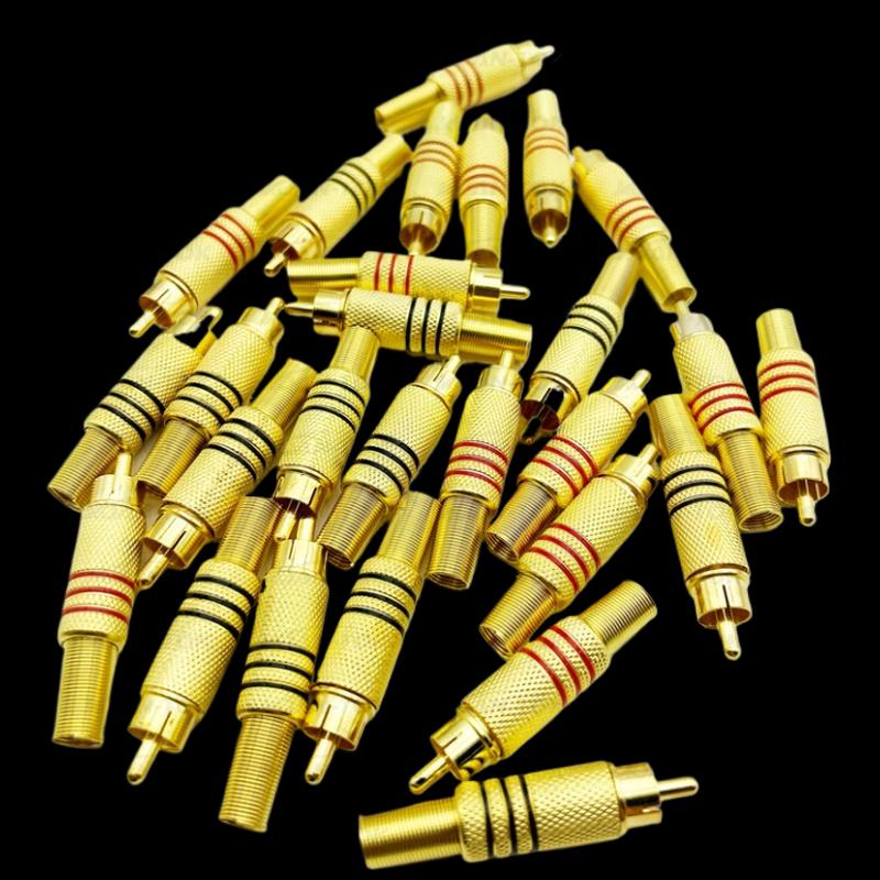 LISCN Gold-Plated RCA Audio Video Connector