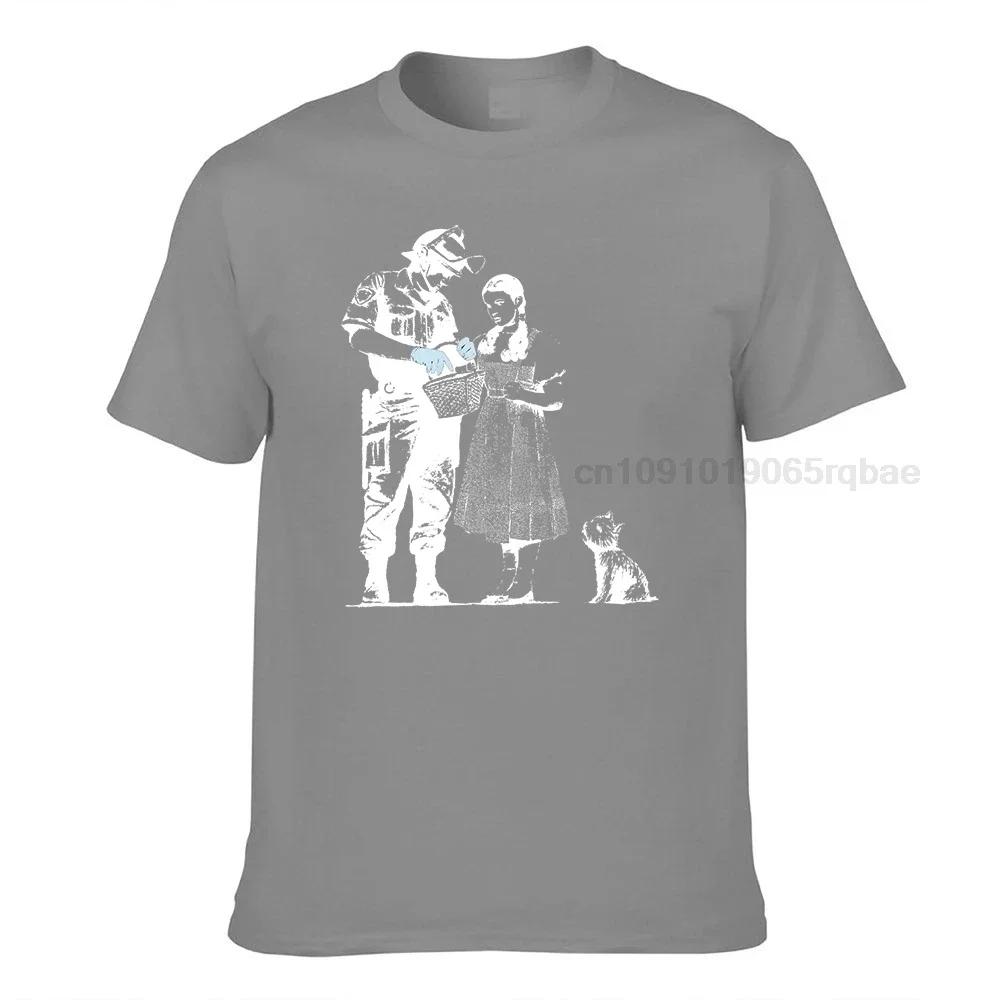 Banksy Dorothy From Oz Wizard Stop And Search Unisexs Ladies Tshirts Sizes Male Brand Teeshirt Unisex Summer Pure Cotton T Shirt