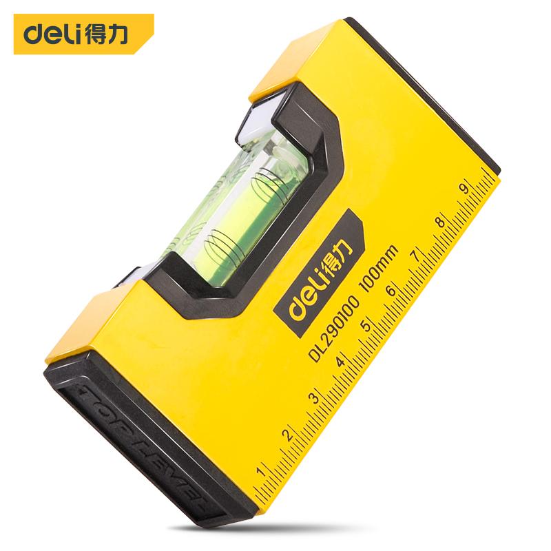 Deli 300-600mm High Precision Magnetic Level Ruler Aluminum Alloy Blister Design Multifunctional Level Measuring Instruments