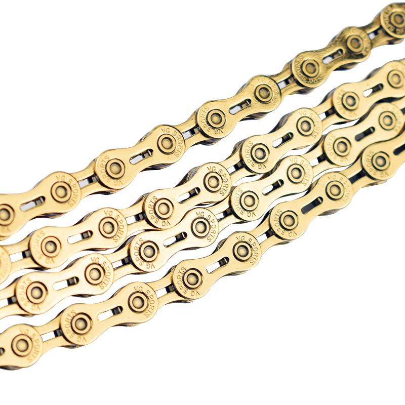Price 10s 116L Half Hollow Titanium Nitride MTB Mountain Road Bicycle Chain for Bicycle Parts