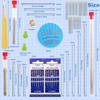 108 PCs Sewing Needles 6 Long Large Sewing Needles for Hand Sewing Needles Complete Kit for Daily Needles and Making Crafts