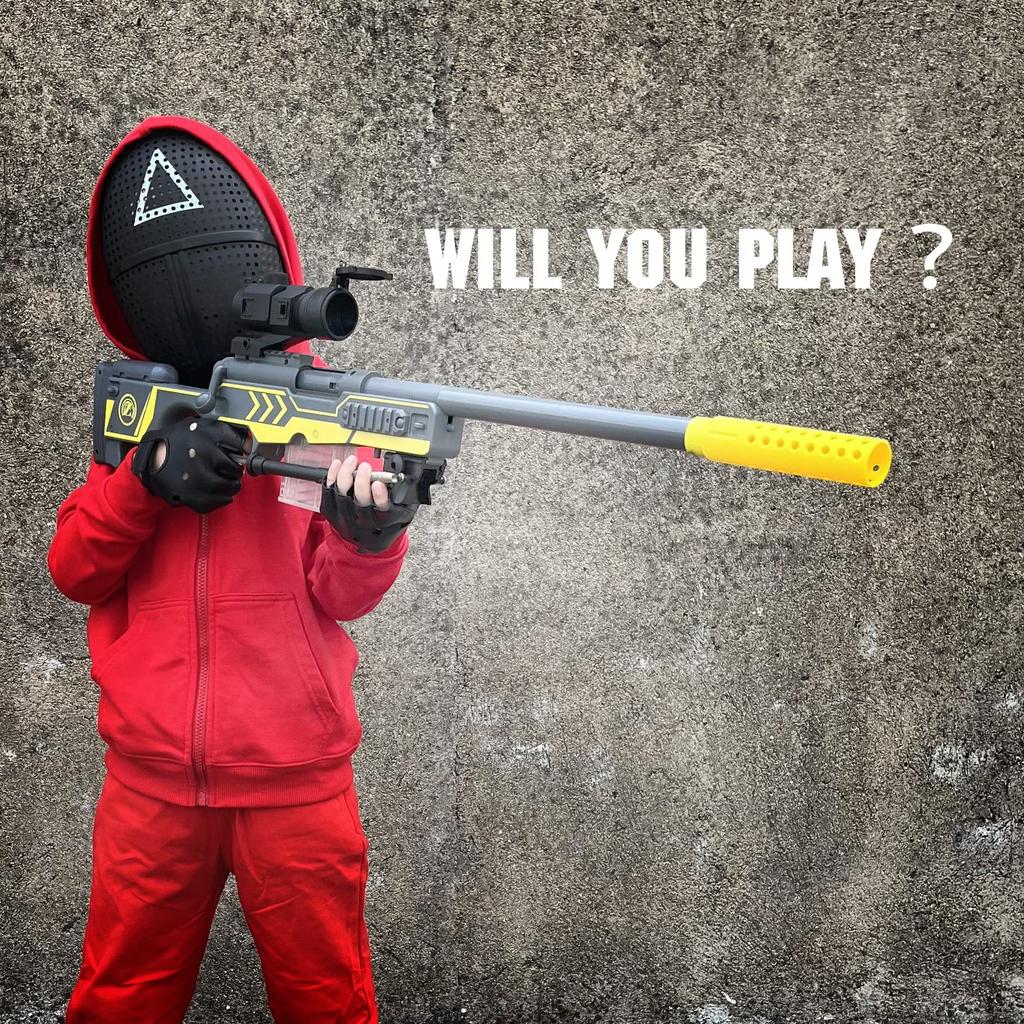 AGM MASTECH AWM Дробовик-бластер с выбросом гильз 40 патронов 12 2 обоймы Бластер Игровой набор для взрослых - Стрелы, Гильзы, (4-зарядная перезарядка) - Мальчики,