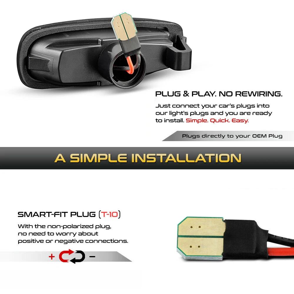 Светодиодные динамические боковые габаритные фонари указателей поворота для Hyundai i30 CW FD Grandeur TG Avante Elantra Touring KIA Ceed Carens Rondo