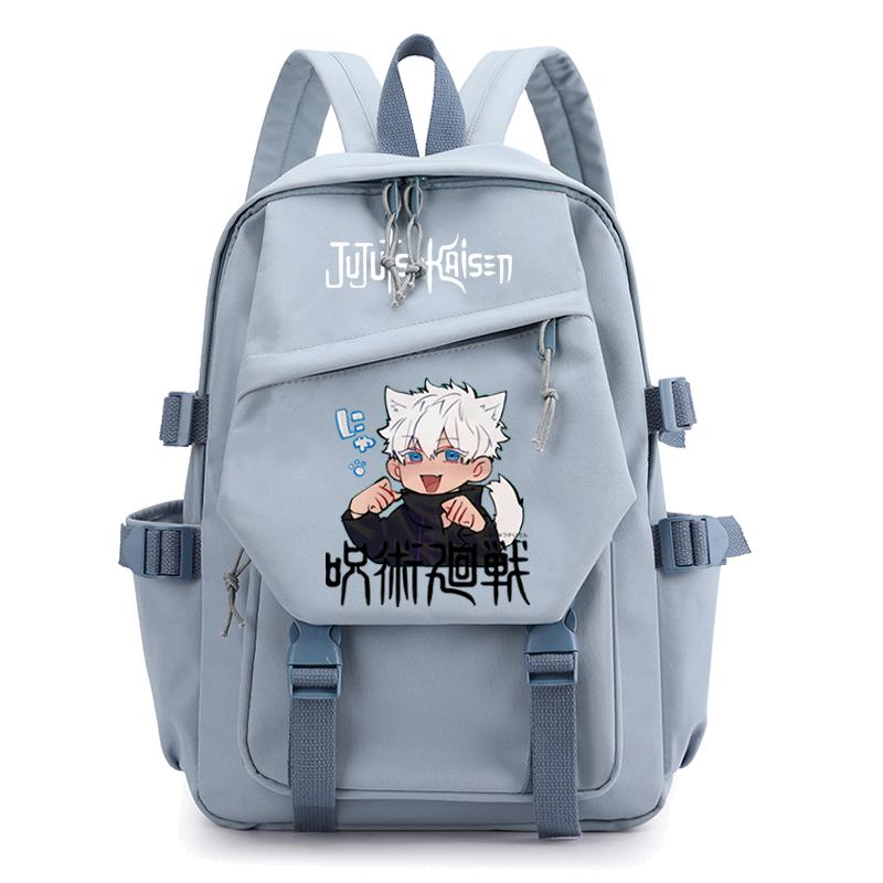 Студенческий рюкзак Kawaii в стиле аниме Kaisen, легкие сумки, рюкзак для мальчиков и девочек, школьная сумка для школы
