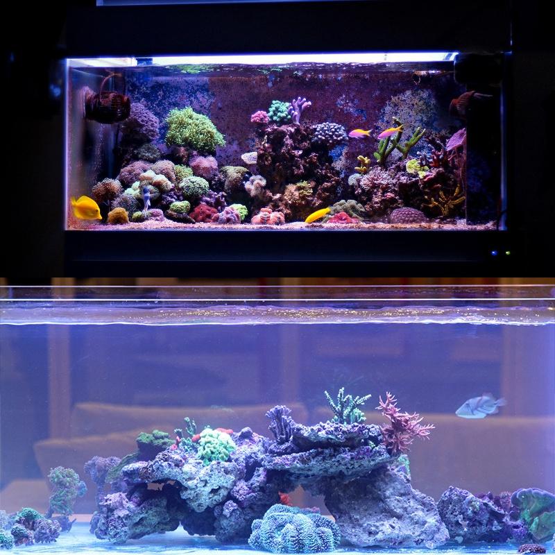 Светодиодная лампа для аквариума Супертонкая Лампа-клипса для выращивания водных растений в аквариуме Водонепроницаемая Яркая для аквариума 60/90/116 см