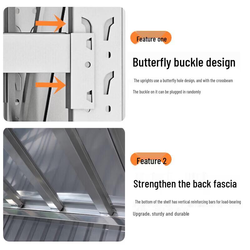 Stainless Steel Heavy-Duty Storage Rack