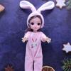 30CM Mini Movable 23Jointed Doll Girls Toy 3D Big Eyes BJD Princess Full Outfits Dresses  Collection Childrens Doll Gift