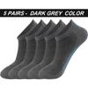 5Pairs Men Socks Organic Cotton Summer Mesh Ankle Breathable Sports Sock Athletic Thin Short Sokken Plus Size EU38-48