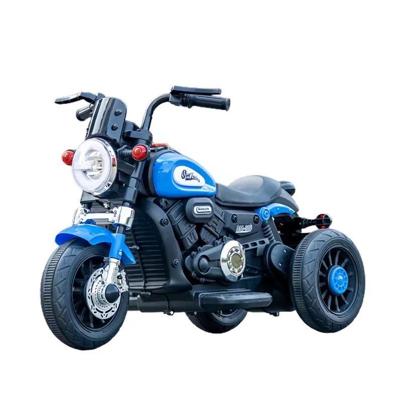 Детский электрический трехколесный велосипед: Мотоцикл на радиоуправлении