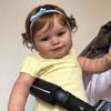 50cm Full Vinyl Body Reborn Baby Girl Doll Maddie Realistic 3D High Color Painted Skin Simulation Doll Vivid Rebirth Doll Can Bath Kid Play House Toys