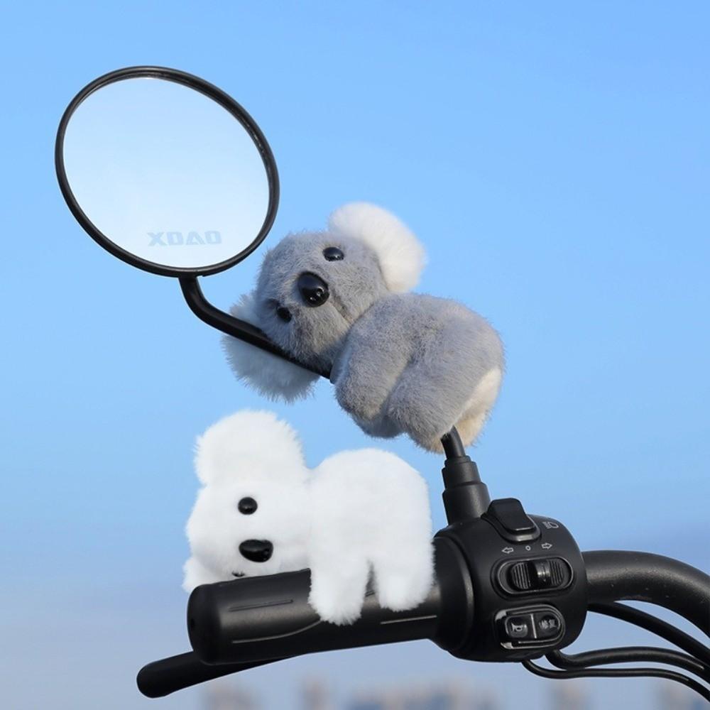 Cartoon Rearview Mirror Dolls Cute Motorcycle Dolls Electric Vehicle Dolls Riding Accessories