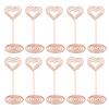 10Pcs Stable Base Place Card Holder Heart Shape Name Card Clips Name Card Holder  Home Centerpiece