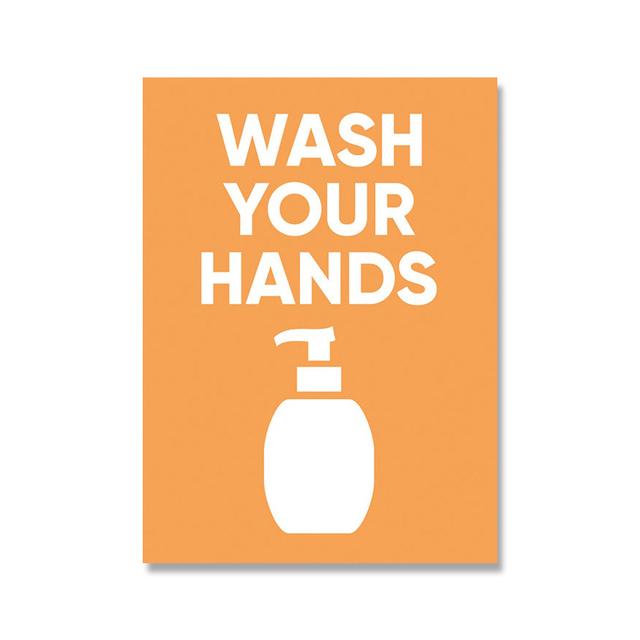 Детские правила для ванной комнаты, постеры и принты, кисть для мытья, мулине, холст, живопись, красочные настенные картины для гостиной, домашний декор