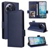 (Blue) Flip Case for Tcl 50 Nxtpaper 5g Pu Leather Card Slots Holder Magnetic Wallet Side Buckle