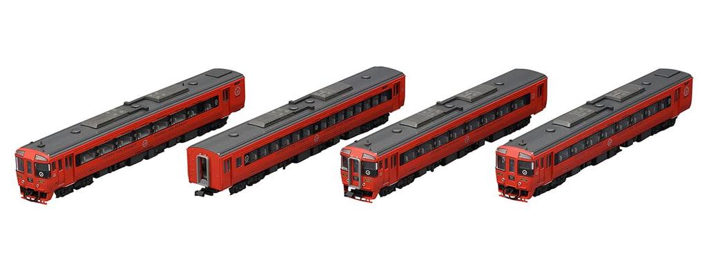 TOMIX N Gauge JR Kiha 185 Series Around the Kyushu Set 98454 Модель железнодорожной дизельной машины красного цвета