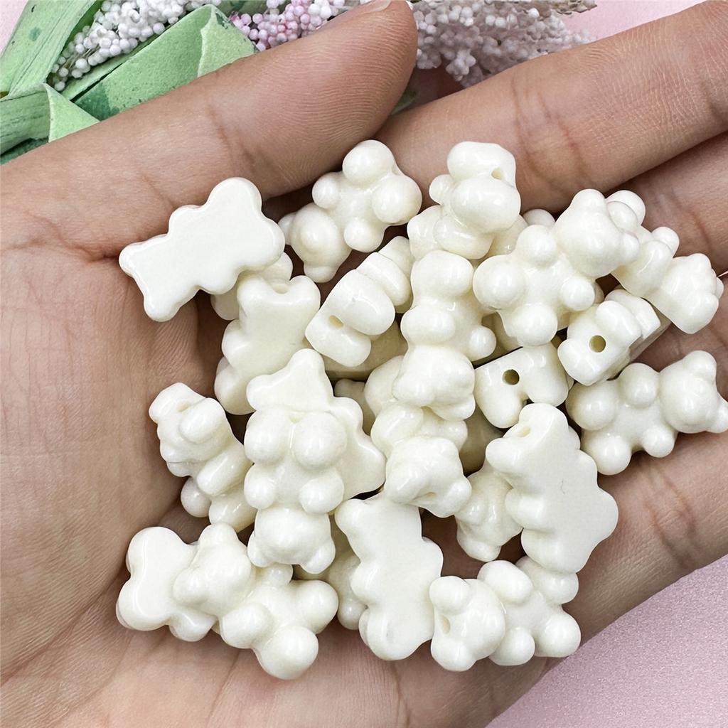 25 шт. материалы однотонный браслет медведь цепочка для мобильного телефона 11*18 мм DIY свободные бусины серьги ювелирные аксессуары модное изготовление