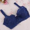 32-40B Women Padded Up Underwear Sexy Embroidery Lace Brassiere Bra
