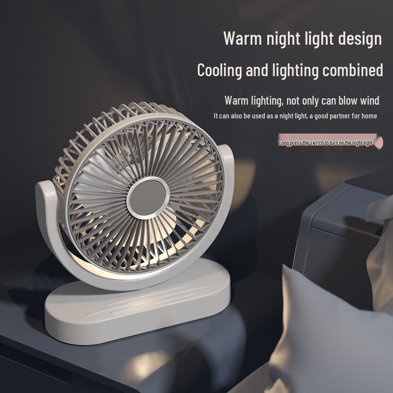 2026 Rechargeable Portable Silent Fan for Dorm or Office
