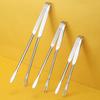 Heat Resistant Long Handle Grill Tongs Non-Slip Kitchen Tongs Barbecue Tongs  Barbecue