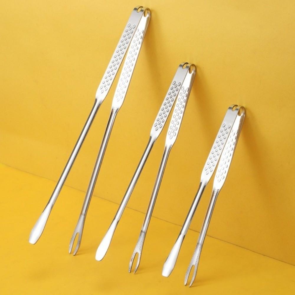 Heat Resistant Long Handle Grill Tongs Non-Slip Kitchen Tongs Barbecue Tongs  Barbecue
