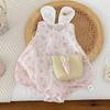 Летний комбинезон без рукавов для девочки - Милый дизайн с кроликом
