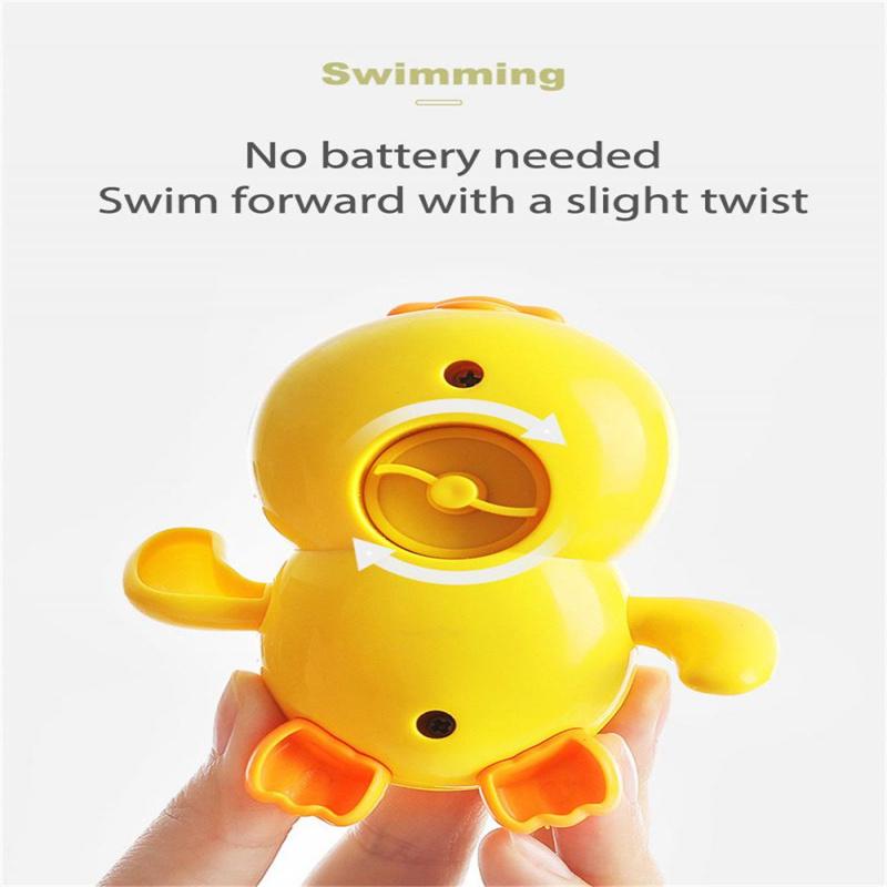 1PC Clockwork Duck Baby Bath Toys Children Play In The Water Little Yellow Ducks Can Swim Little Ducks Boys and Girls Take A Bath