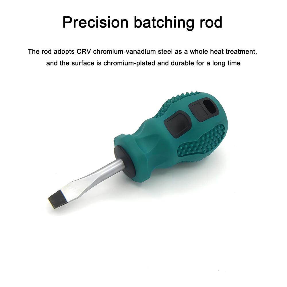 6*38 короткая крестообразная многофункциональная отвертка с магнитной насадкой для винтов, мини-отвертка, хром-ванадиевая сталь Cr_V