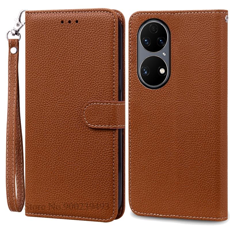 Чехол P50 P 50 Pro для Huawei P50, кожаный чехол-кошелек, флип-чехол для Huawei P50 Pro, мягкий силиконовый чехол, чехол Fundas Shell