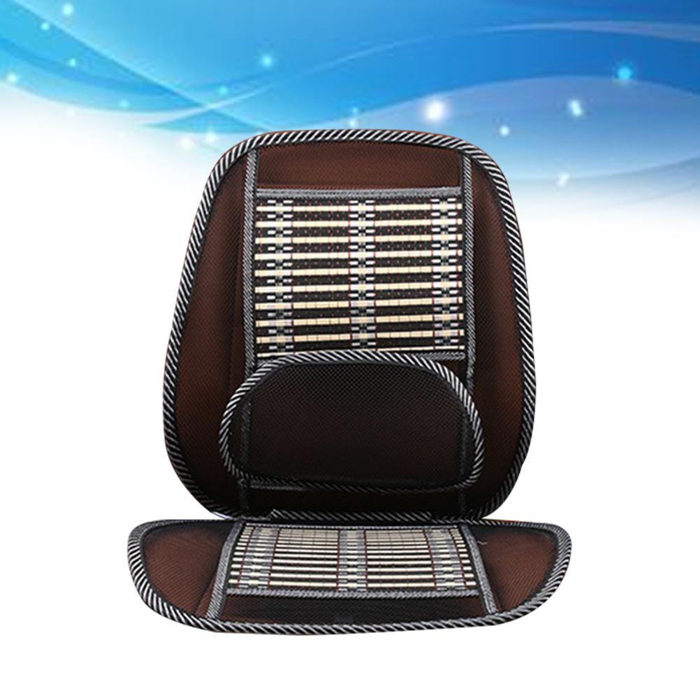 1pc Practical Breathable Non-Slip Waist Support Mat Bamboo Slice Cool Mat Summer Mat for Students