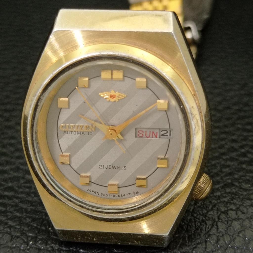 ВИНТАЖНЫЕ ЖЕНСКИЕ ЧАСЫ CITIZEN AUTOMATIC 6651A JAPAN С ОРИГИНАЛЬНЫМ ЦИФЕРБЛАТОМ a704237-1 R213i-a704237