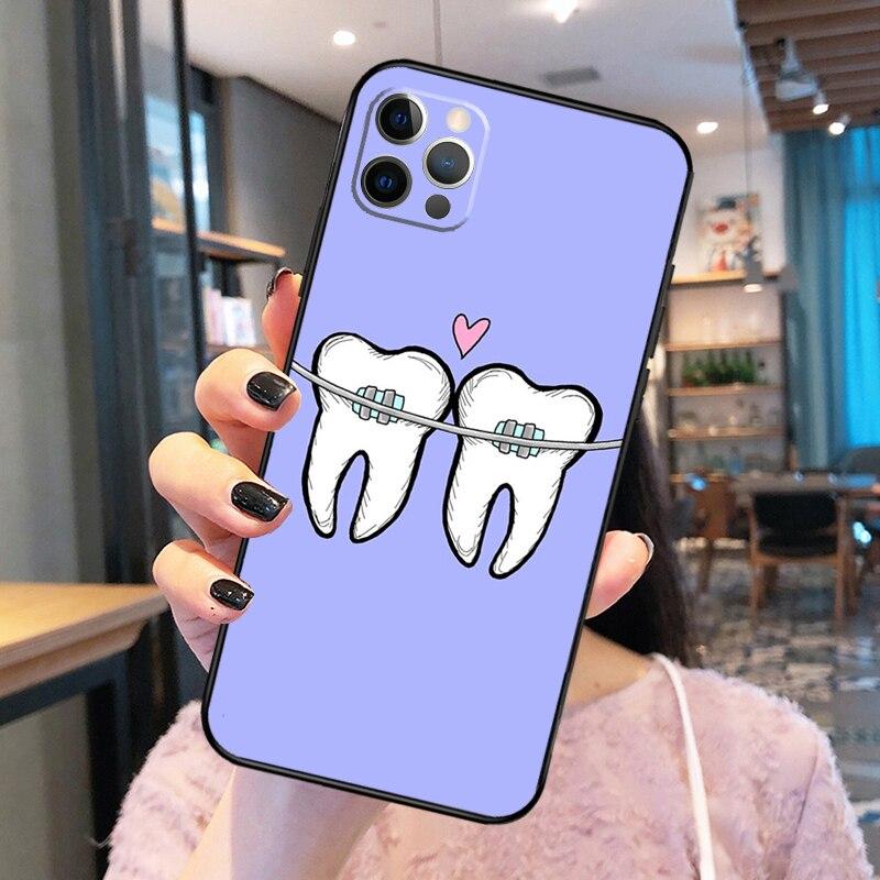 Чехол для телефона с рисунком зуба стоматолога для iPhone 14 Pro Max XS X XR Чехол для iPhone 13 12 Mini 11 Pro Max 7 8 Plus