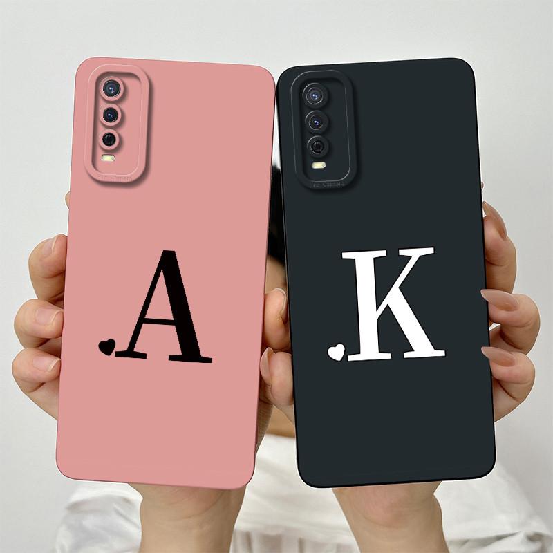 Чехол для vivo Y20 vivo Y20s Y20I Y20SG Y20G Чехол для телефона Vivo V2029 V2027 V2032 Чехол Роскошные буквы Квадратный Ударопрочный Задняя крышка