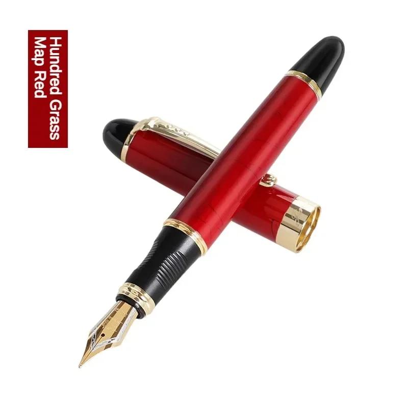 Перьевая ручка Jinhao X450 M/Изогнутое тонкое перо Ираурита Роскошные элегантные ручки Чернила для ручек Канцелярские товары для офиса и школы PK 9019