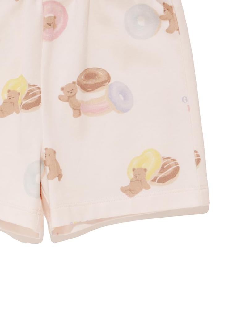 Gelato Pique Baby Donut Bear Print Shorts PBCP252457 PNK