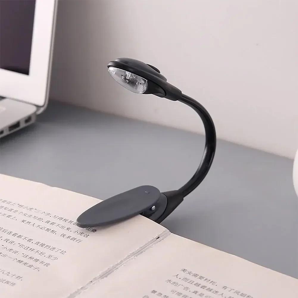 Mini LED Book Clip Light Adjustable Desk Clip Lamp LED Reading Lamp Portable Night Light Clamp for Dorm Bedroom Outdoor Travel