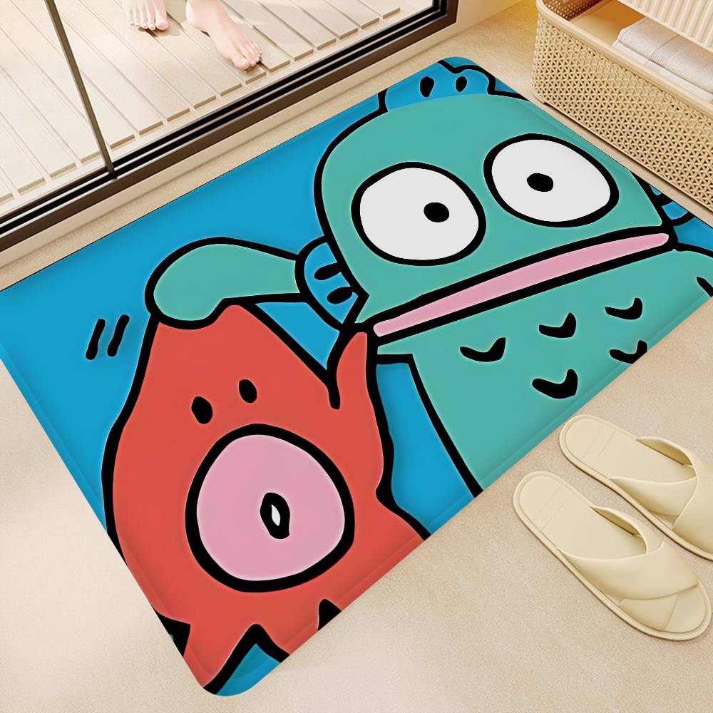 H-HangyodonS Cartoon Floor Mat Cheaper Anti-slip Modern Living Room Balcony Printed Bedside Mats