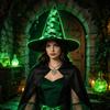 Аксессуары для костюма на Хэллоуин Шляпа ведьмы, Многоразовая остроконечная шляпа волшебника из ткани Оксфорд, Сувенир для праздничной вечеринки, для костюма, Карнавала, Маскарада,