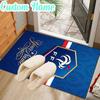 Custom Name France Football Emblem Rug Office Rug Chair Mat Non Slip Carpet Rugs for Bedrooms Dining Room Living Room Home Decor gifts