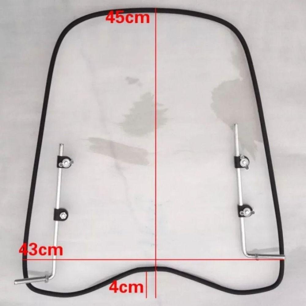 Transparent Motorcycle Windshield Universal Motorcycle Wind Deflector Motocycle Extension Spoiler