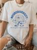 Нейроразнообразие Мозг Графика Унисекс Повседневная Креативная Печатная Футболка Короткий рукав Круглый вырез Одежда Унисекс Повседневная Универсальная