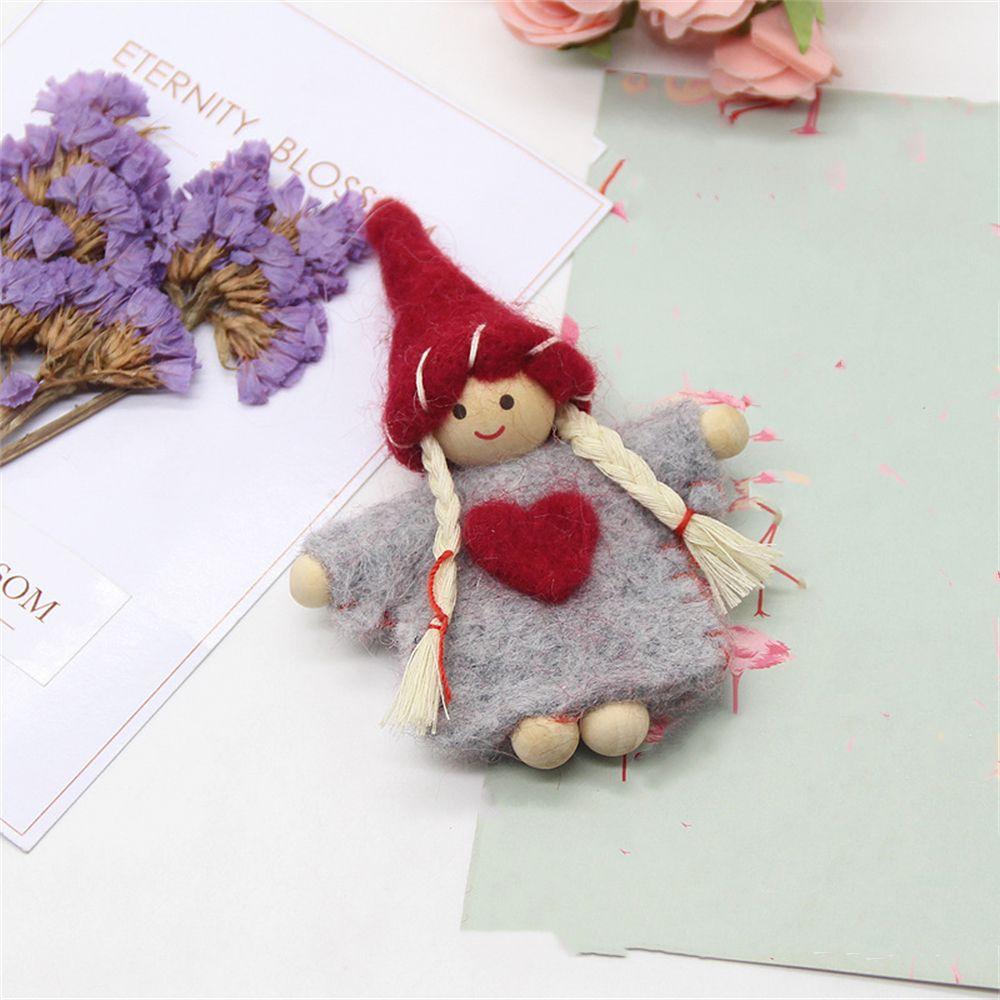 Claus Elf Xmas Tree DIY Handmade Christmas Doll Christmas Decorations Wool Felt Christmas Ornament
