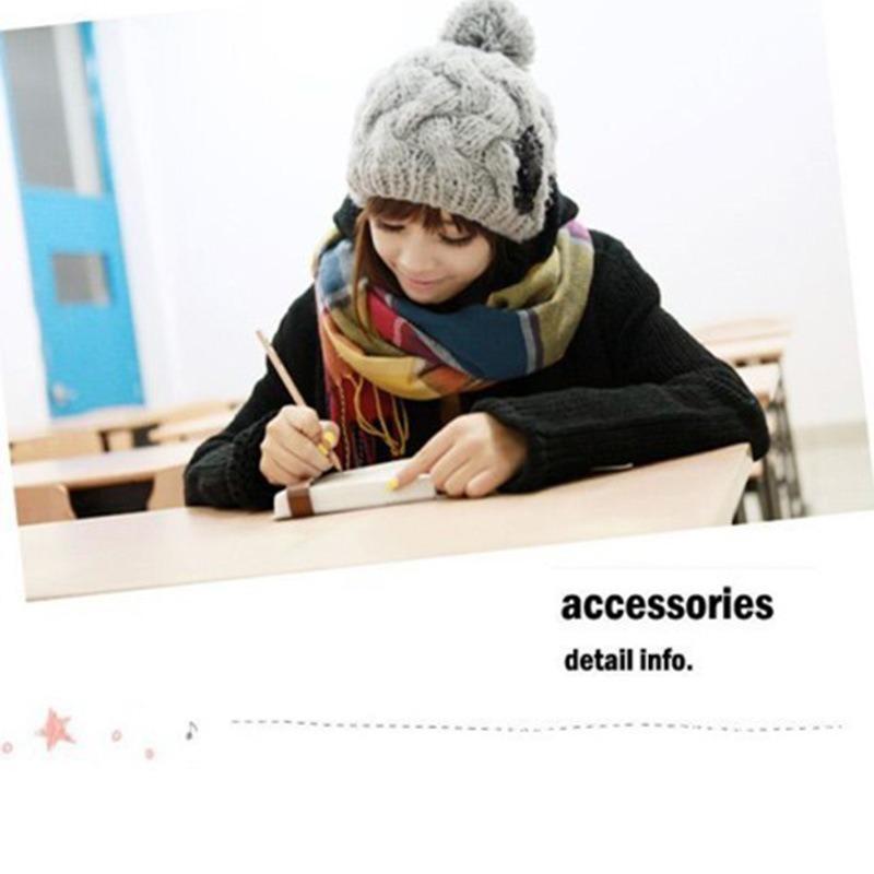 Plaid Scarf Women's Autumn and Winter Campus Style New Tassel Warm Jacquard Couple Color Plaid Shawl
