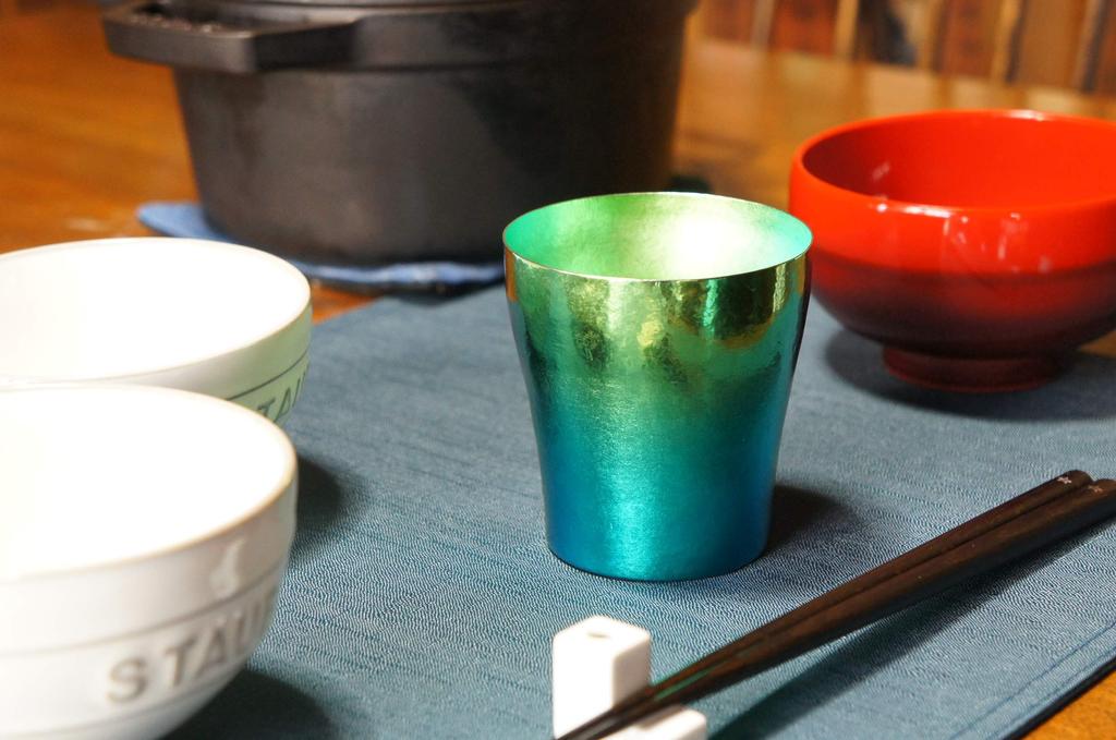 HORIE Градиентный титановый двойной стакан Rei Hana Титан 250 мл Мори MORI Зеленый T15KM250G18 T15KM250G18