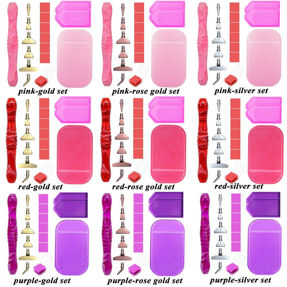 Resin Diamond Painting Pen Alloy Replacement Pen Heads Point Drill Pen Diamond Painting Glue Clay