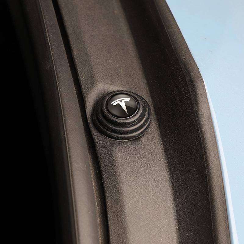8Pcs Car Door Absorber Shockproof Anti Noise Pad Buffer Gasket For Tesla Model-3 Model-S Model-X Model-Y Cybertruck Roadster