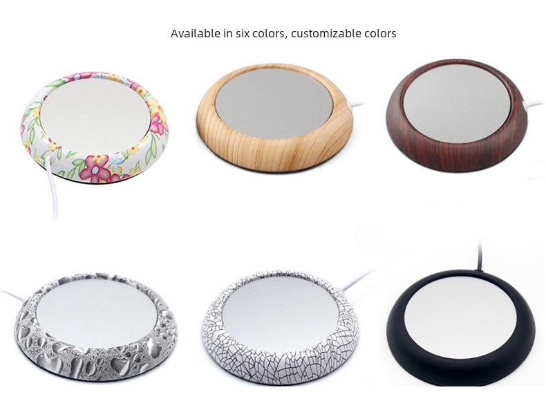 USB Heated Coaster: Metal Cup Warmer for Coffee, Tea, or Gifts