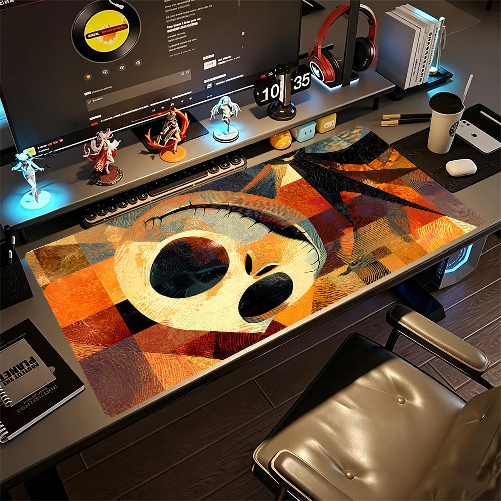 Jack Skellington Large Mouse Pad Gaming Laptop Mouse Pad Office Mouse Mats Non-Slip Rubber Bottom Office Desk Accessory